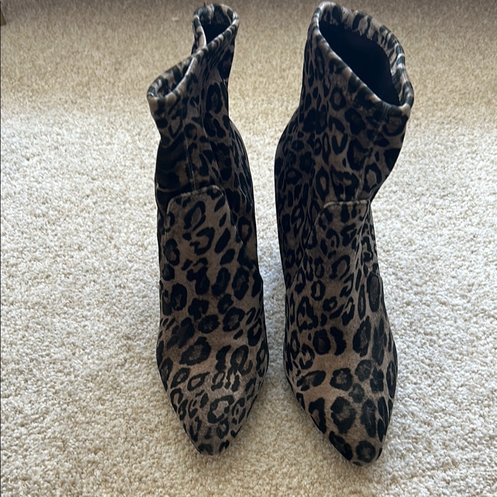 Leopard Print Women's Ankle Boots